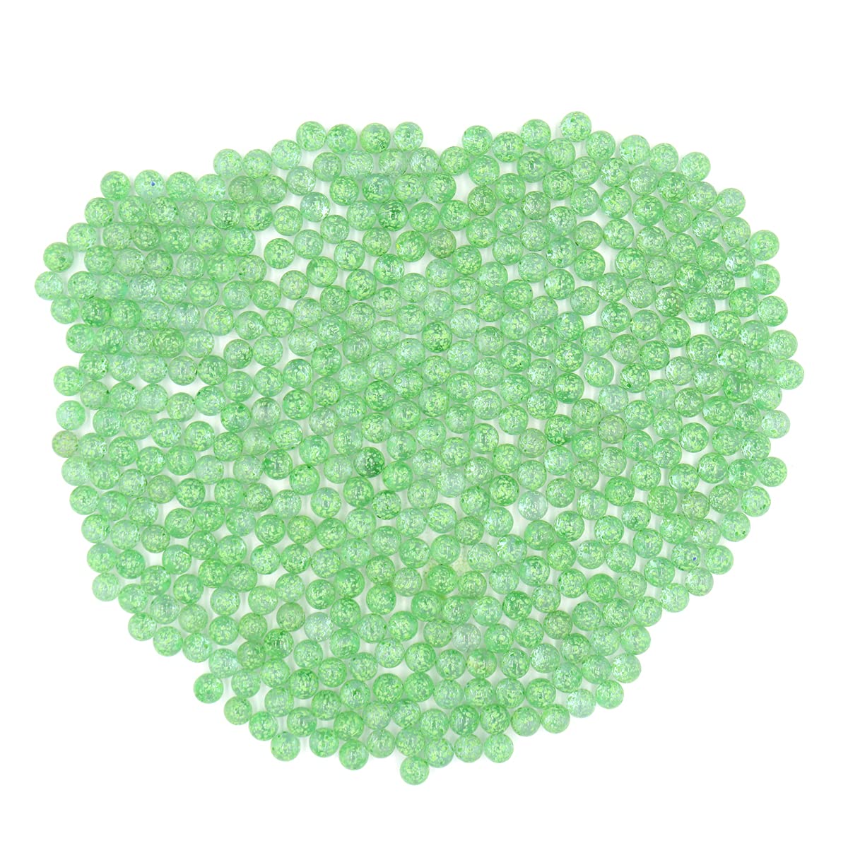 500 Green Textured Glass Marbles - 5/8 Inch Bulk Vase Filler (6 Lbs) for Home Décor, Marble Run Games, Kids Toys, Slingshot Ammo, Fish Tank Decorations & Classic Children's Activities | Perfect for DIY Crafts, Party Favors and Sensory Play