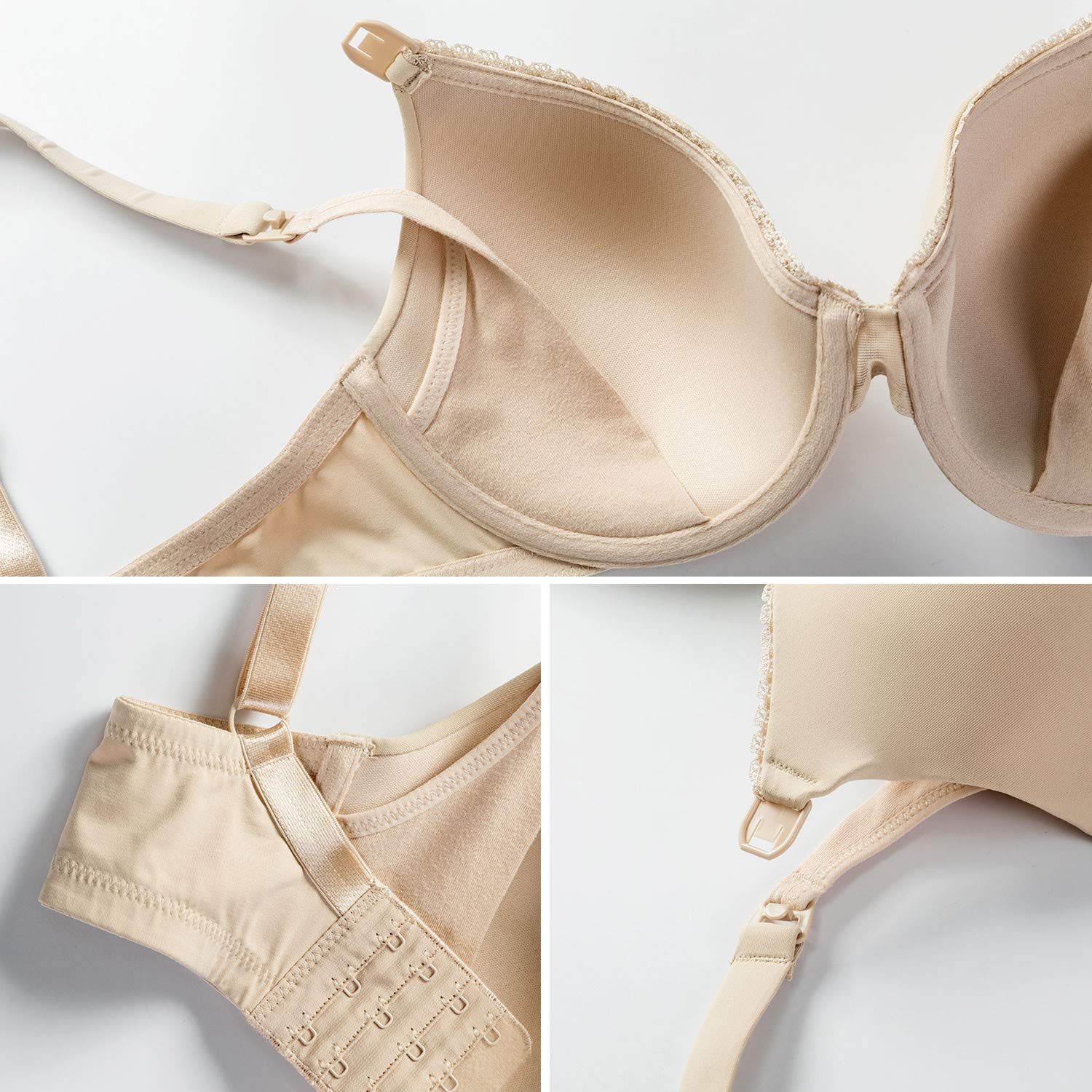 CALVENA Women's Full Sling Lightly Padded Underwire Maternity Nursing Bra for Breastfeeding - Comfortable Nursing Bra for Breastfeeding Moms, Perfect for Daytime & Nighttime Use
