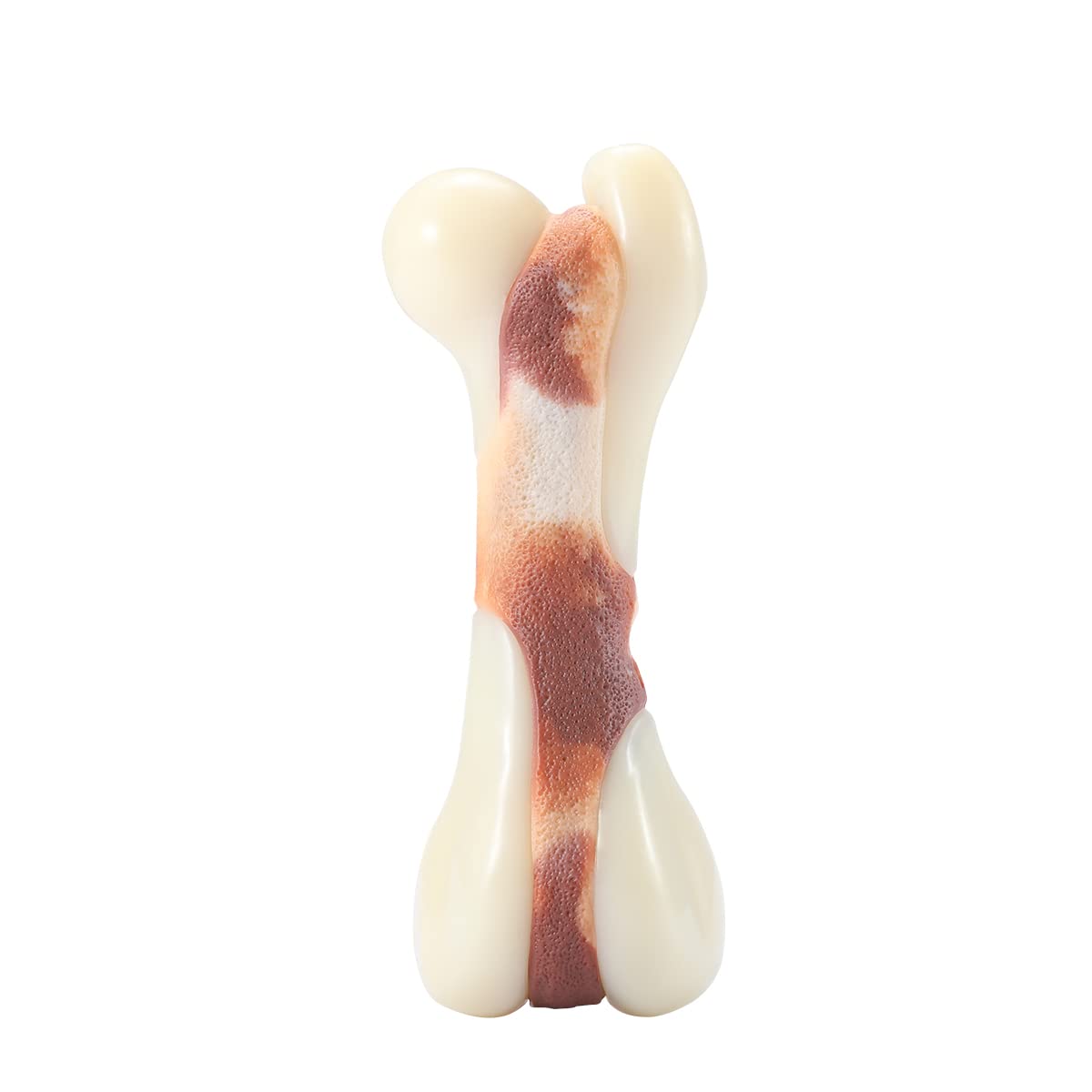 Durable TIKATON Bacon Flavor Dog Chew Toys for Aggressive Chewers - Teething Bones for Large, Medium & Small Puppies - Perfect for Training, Anxiety Relief & Dental Health