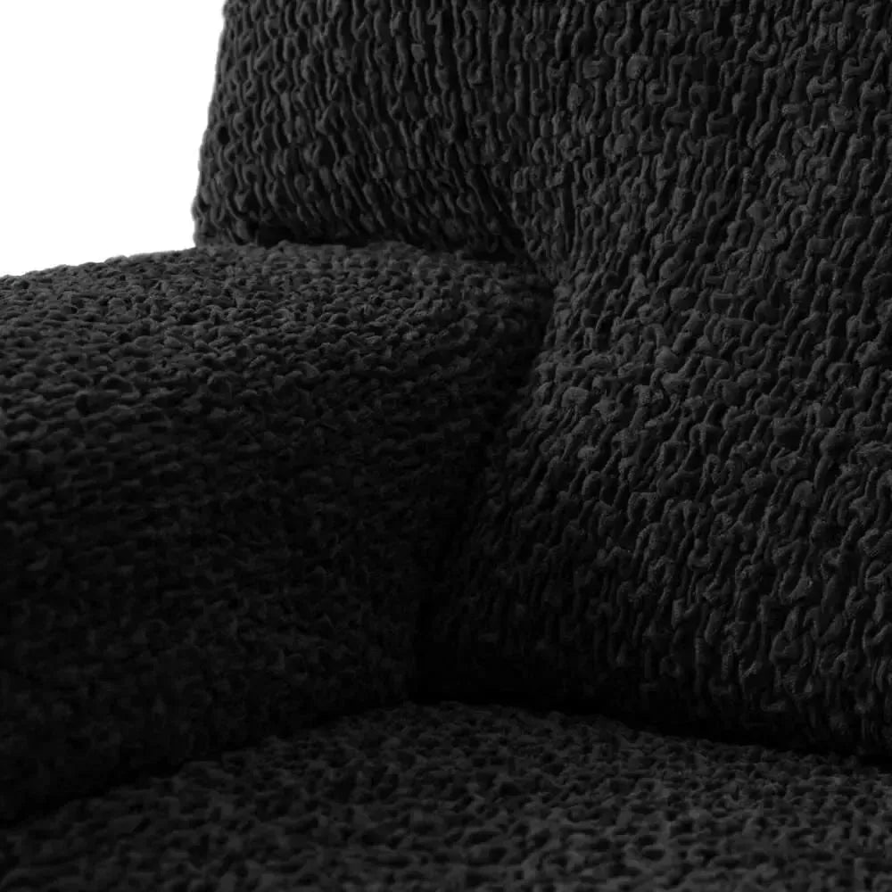 2 Seater Recliner Slipcover - Soft Velvet Stretch Sofa Cover with Elastic Hem, Perfect for Living Room Furniture Protection and Style Upgrade