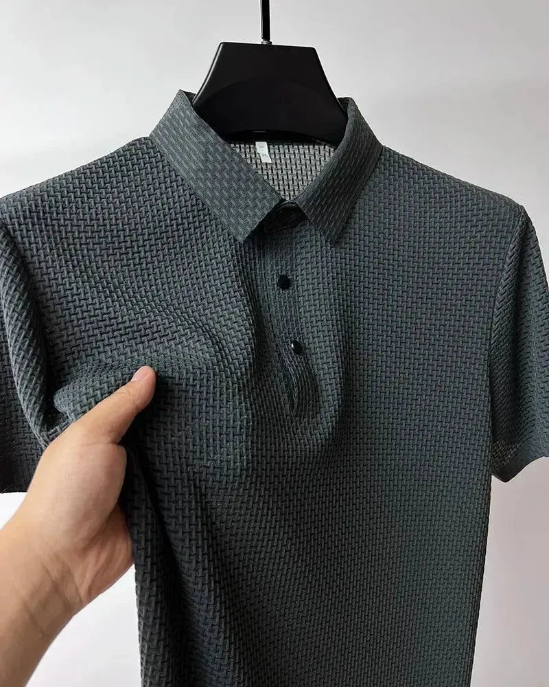 Men's Short Sleeve Polo Shirt - Breathable Cotton Casual Shirt for Golf, Work & Everyday Wear | Loop Up Brand