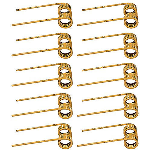 10-Pack Baler Teeth Replacement for John Deere Round Balers 410 430 500 510 530 - E67036 - Durable Hay Baling Equipment Parts for Farm & Agriculture Use