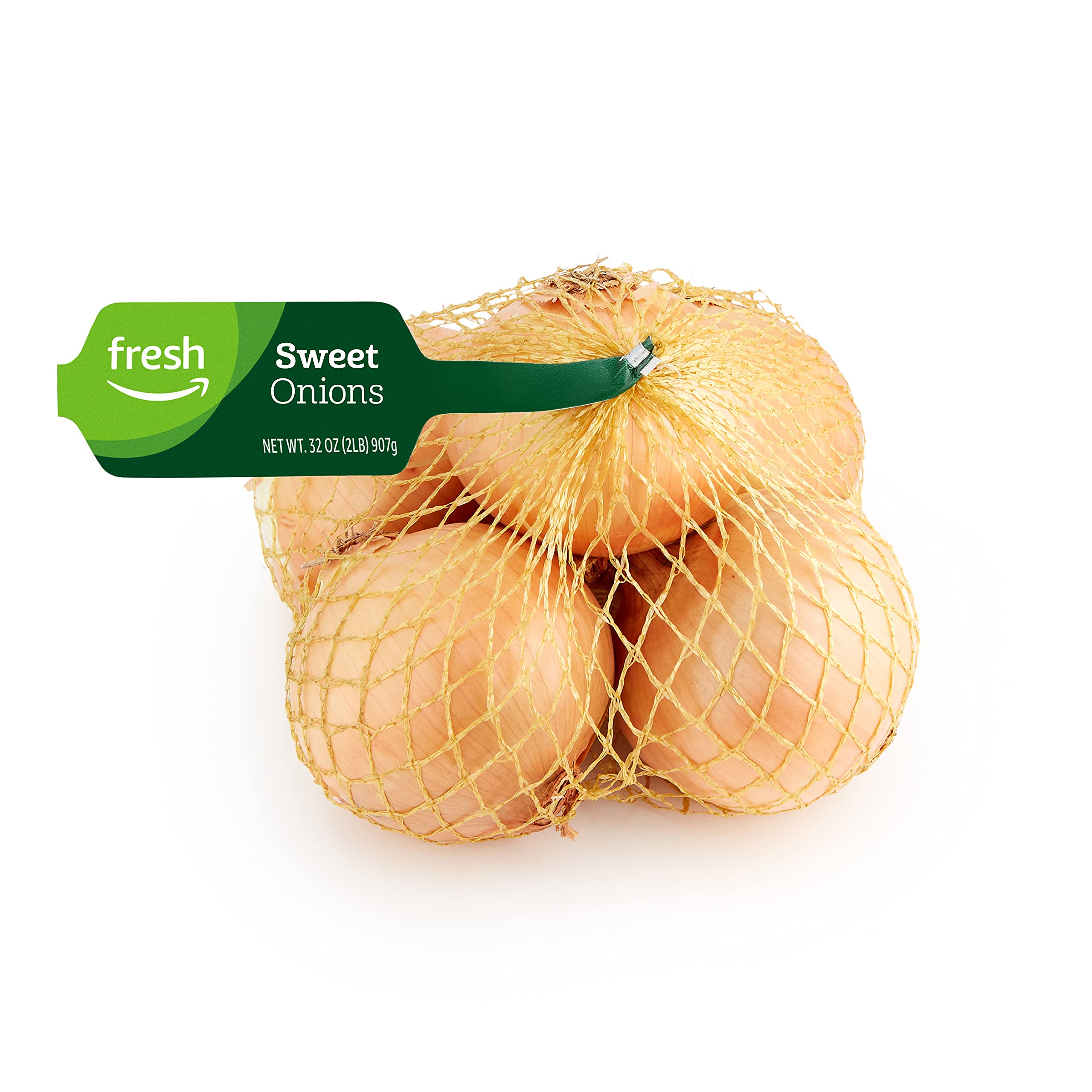 Amazon Fresh Sweet Onions - 2 Lb Bag | Fresh Yellow Onions for Cooking, Salads & Recipes | Perfect for Soups, Stir-Fries & Healthy Meals