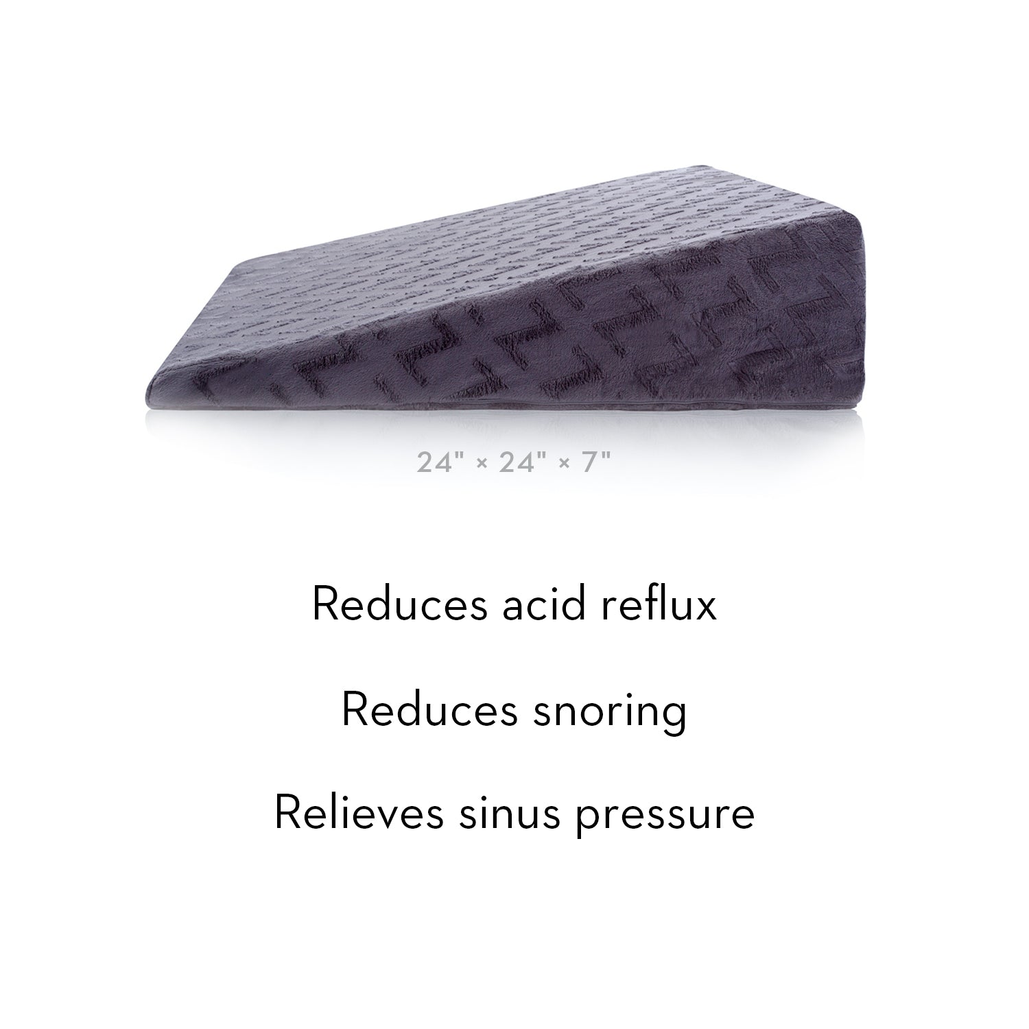 Malouf Z Wedge Pillow - Ergonomic Support for Back, Neck & Shoulder Pain Relief - Perfect for Sleeping, Reading & Post-Surgery Recovery