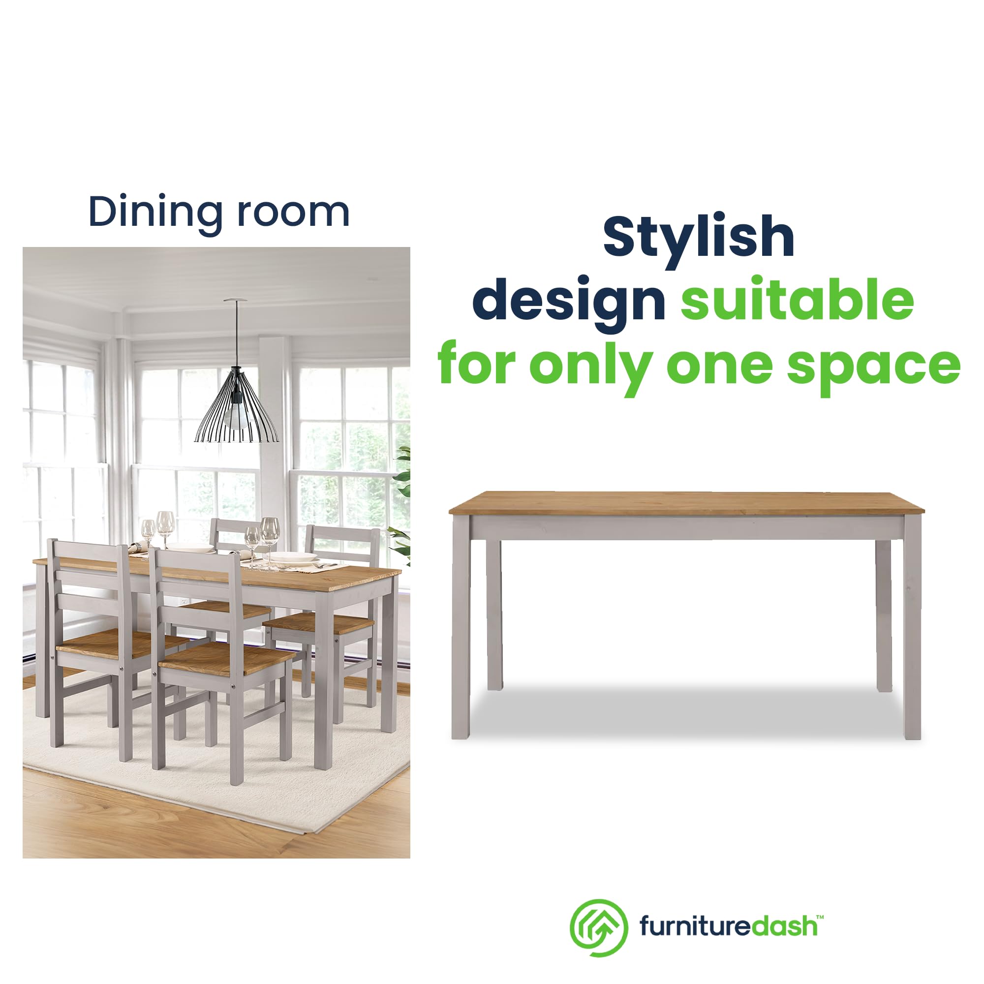 Solid Wood Dining Table 59