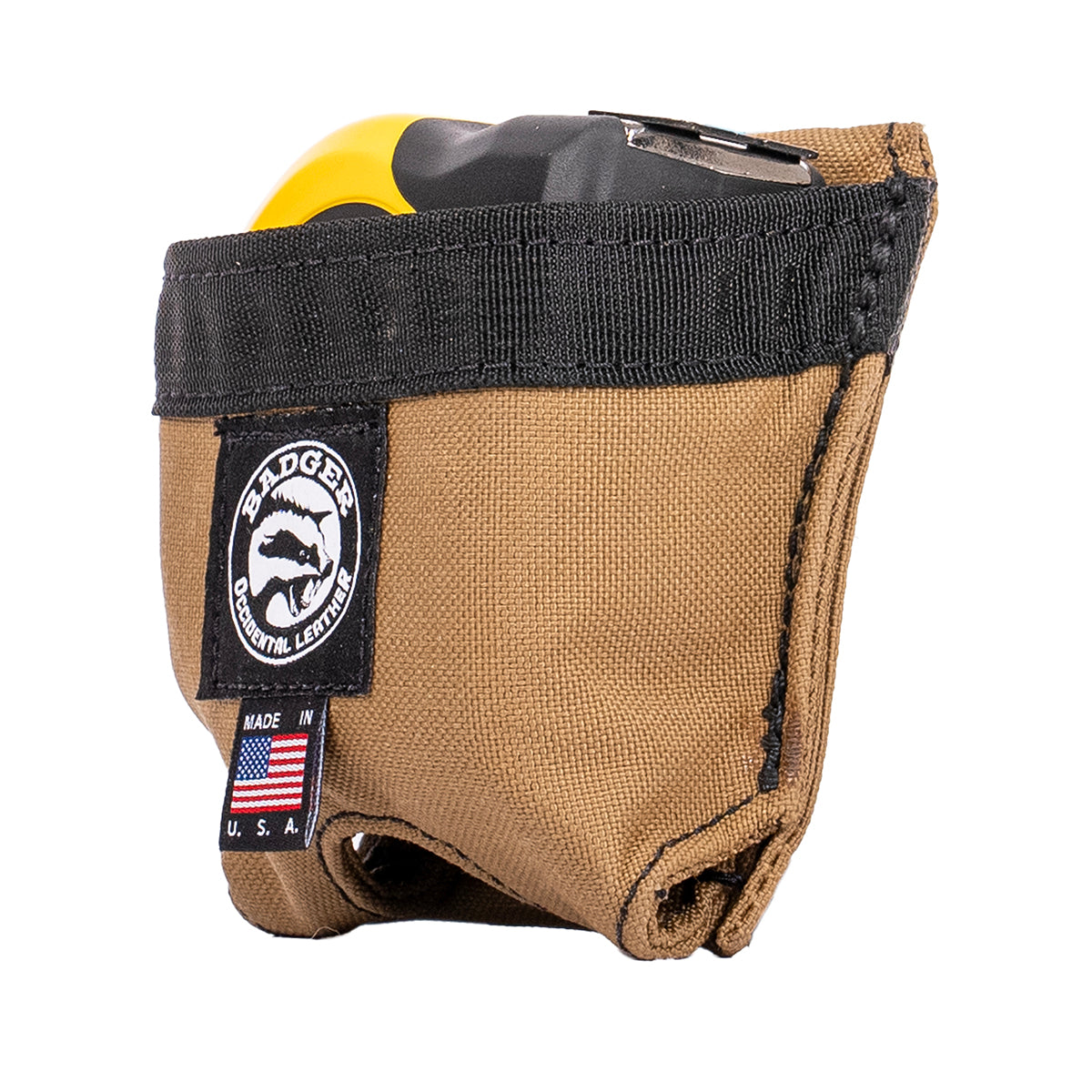 Badger Tape Holster - Heavy Duty Utility Belt Clip for Duct Tape, Packing Tape & More - Perfect for Construction, DIY Projects & Home Repairs