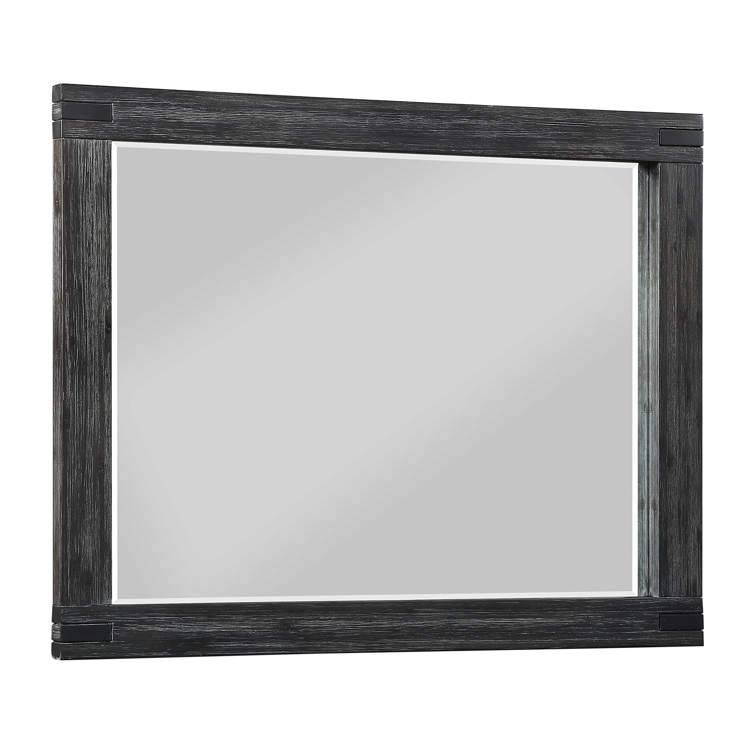 Modus Meadow Mirror - Graphite Finish, Modern Wall Mirror for Living Room, Bedroom, or Entryway Decor