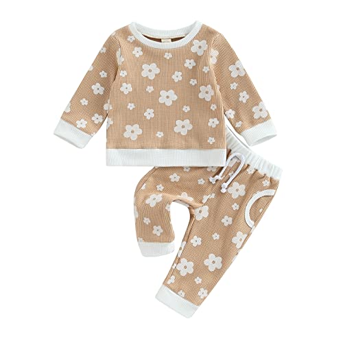Waffle Floral Khaki