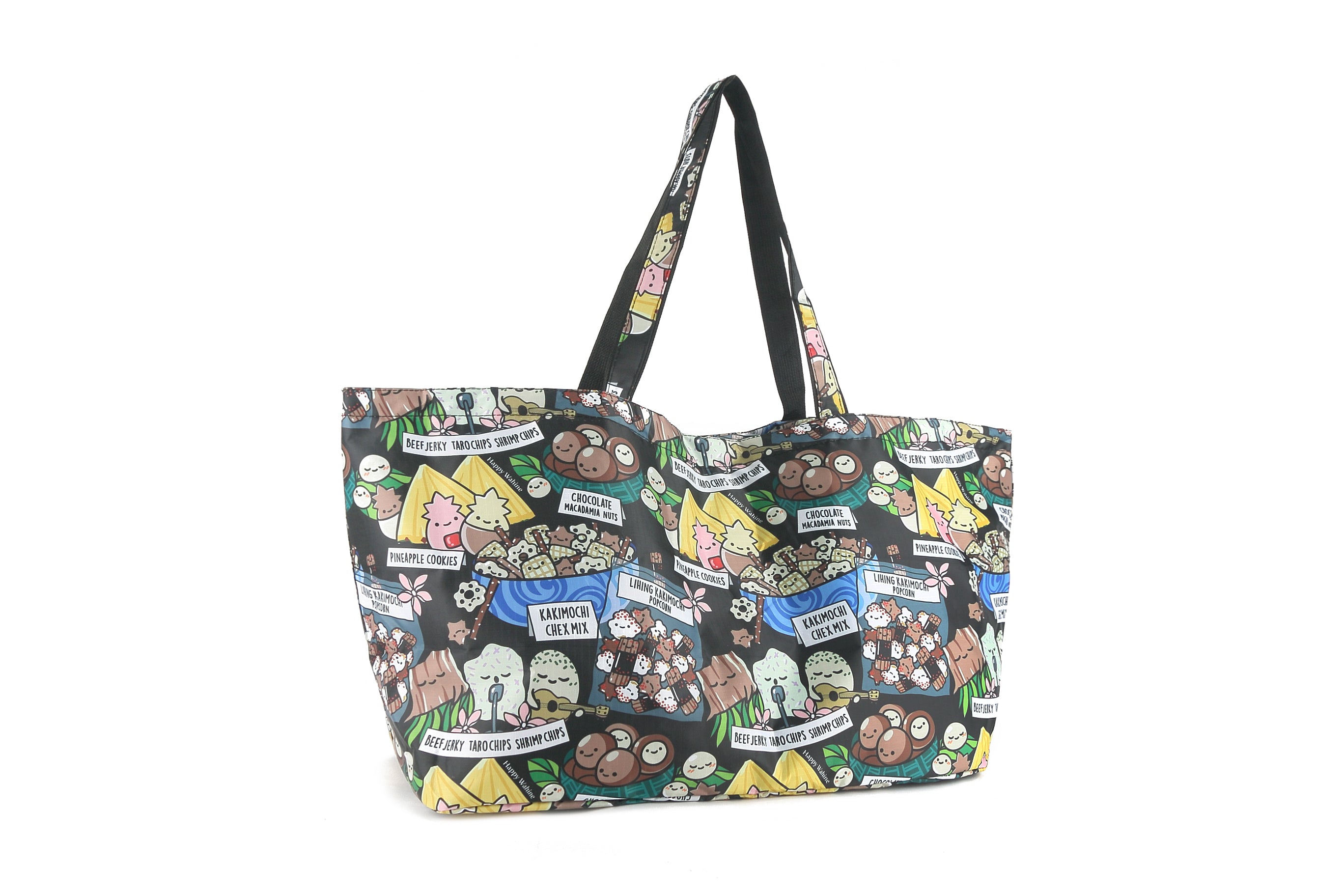 Stylish Black Carry All Tote Bag for Travel, Work & Shopping - Perfect for Carrying Local Snacks, Essentials & Daily Items