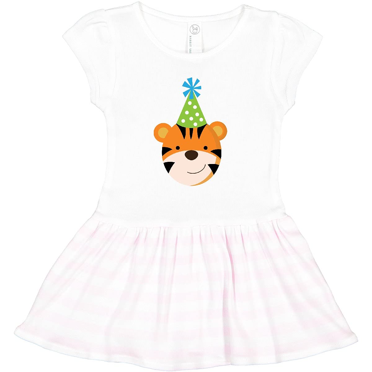Inktastic Tiger Zoo Birthday Toddler Dress - Cute Animal Print Girls Outfit for Zoo Party, Safari Theme & Toddler Birthday Celebration