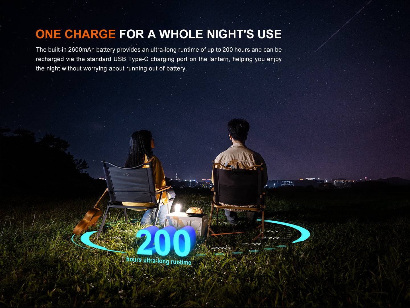 Fenix CL22R Rechargeable LED Camping Lantern - 500 Lumens, Waterproof, Portable Outdoor Light for Hiking, Backpacking & Emergency Use