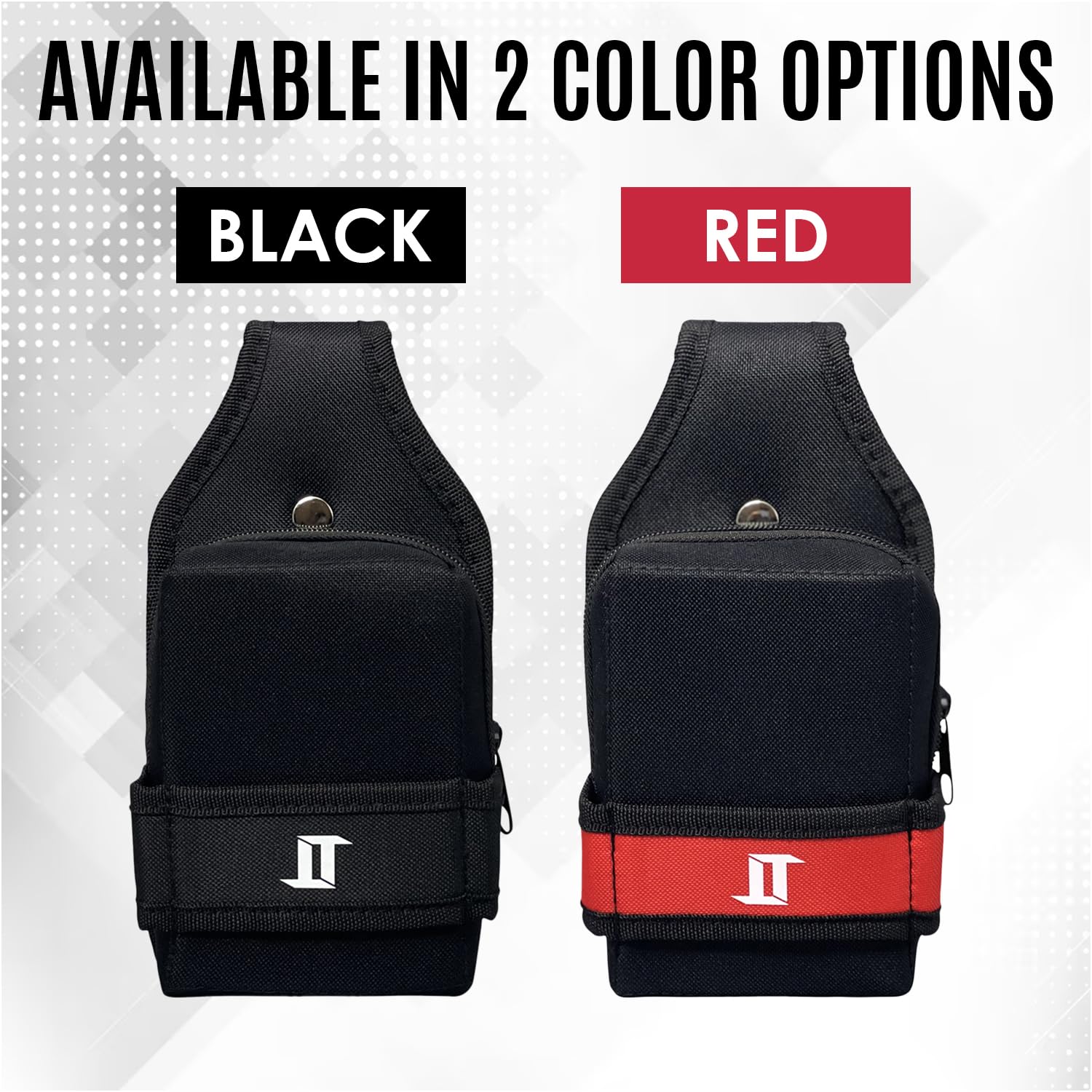 D-Unique Tools Universal Square Tool Belt Pouch - Sleek, Durable & Compact Tool Holder Belt for Easy Handling - Perfect for Construction, Carpentry, DIY Projects & Outdoor Work - Men's Utility Belt with Belt Loop & Small Tool Bag Organizer