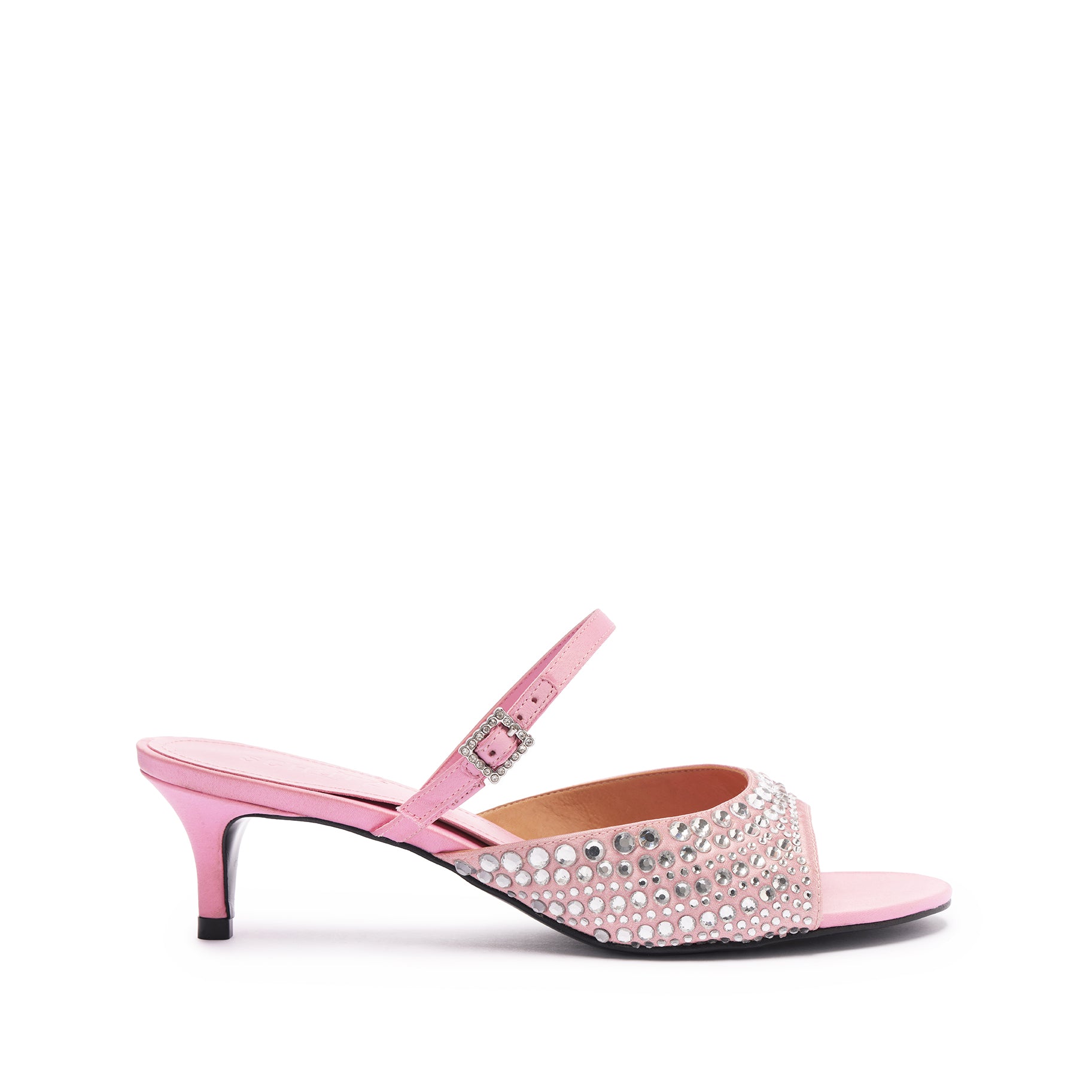 Louise Low Satin Sandal - Women's Comfortable Dress Sandals for Wedding & Evening Events | Elegant Open-Toe Summer Shoes