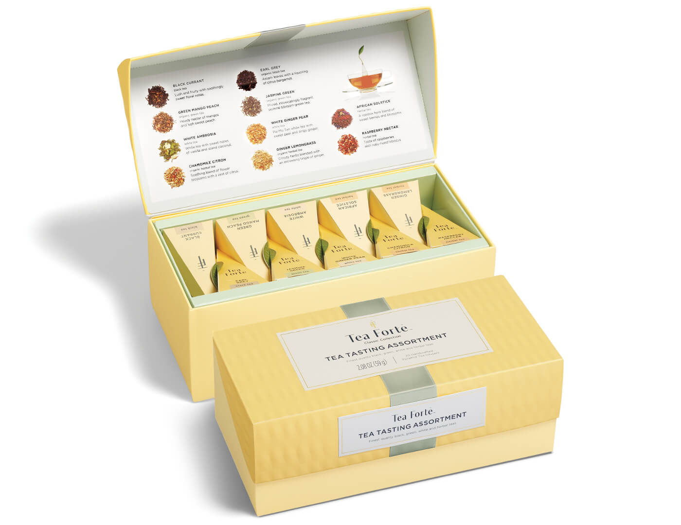 Premium Presentation Box Tea Tasting Assortment - 12 Organic Loose Leaf Tea Sampler Set - Perfect for Tea Lovers, Gifts & Relaxation - Enjoy at Home, Office or Special Occasions