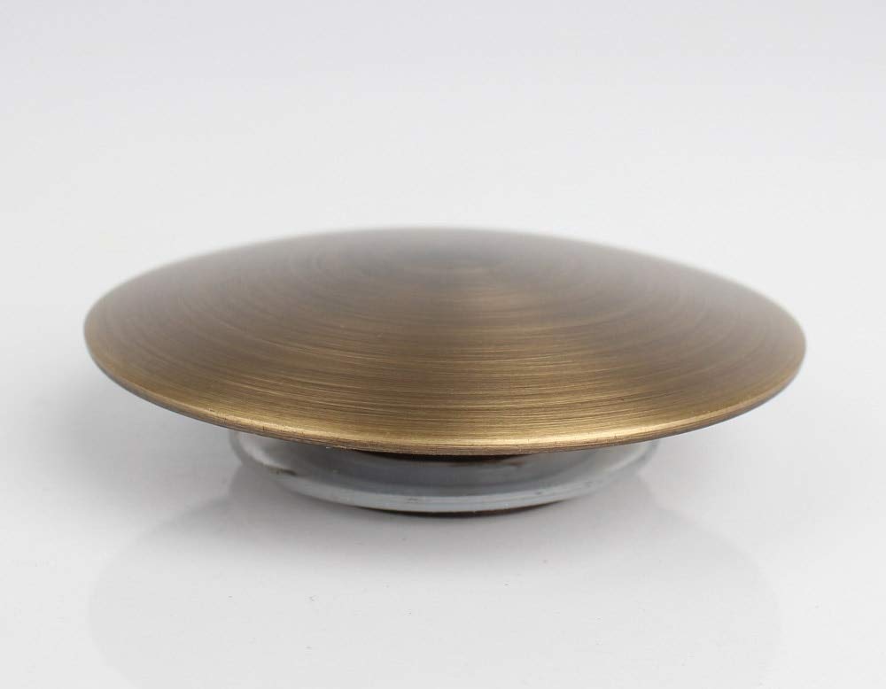 Antique Brass Bathroom Vessel Sink Pop-Up Drain Strainer - 66mm Flip Top Stopper for Lavatory Basin, Clog Prevention - Perfect for Modern Vanities & Luxury Bathroom Renovations