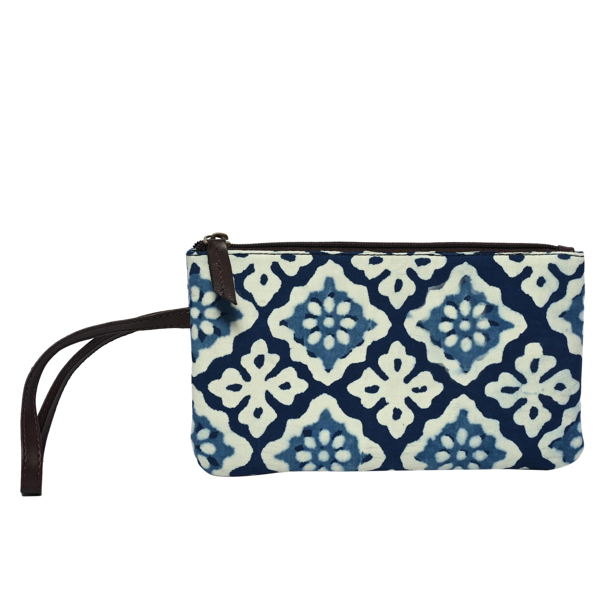EKAM Eco-Friendly Jute Makeup Pouch with Zipper - Multipurpose Fabric Cosmetic Bag for Pencils, Travel & Storage (Pack of 1) | Perfect for Organizing Makeup, Stationery & Small Essentials