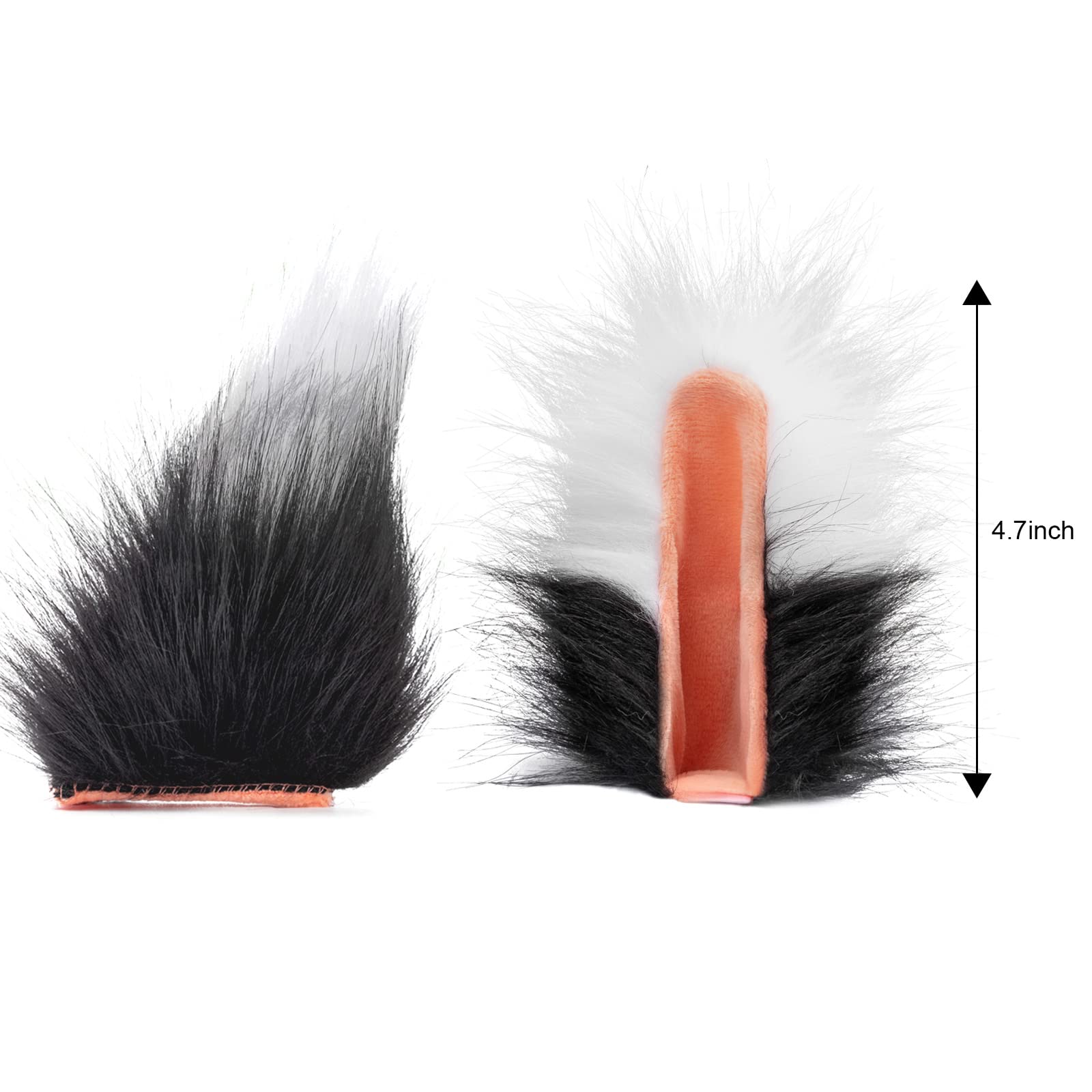 DRESHOW Cat Ears and Wolf Fox Tail Set - Faux Fur Cosplay Choker Necklace with Hair Clips for Adults & Teens | Perfect for Halloween, Anime Conventions, and Cosplay Parties