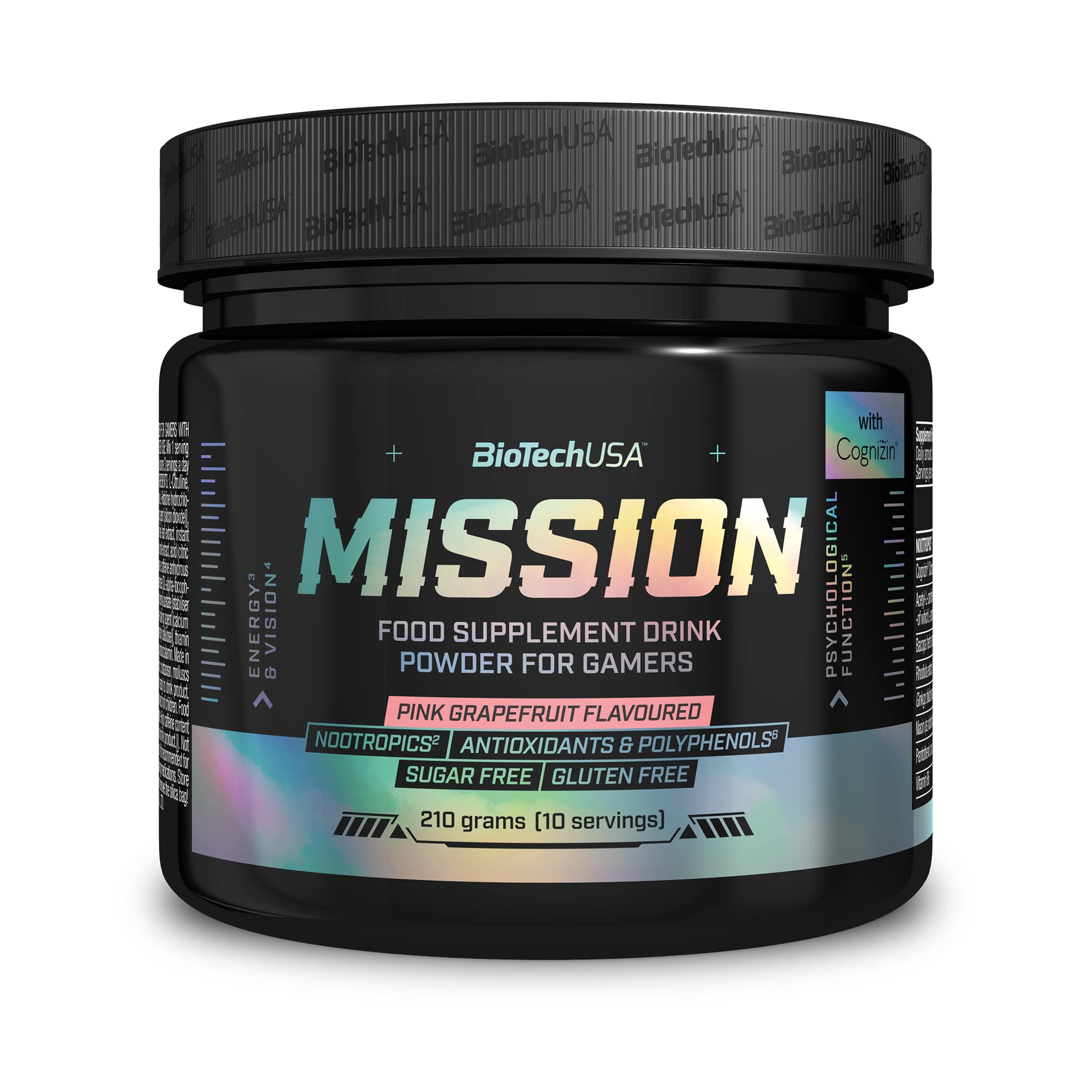 BioTechUSA Mission Protein Bar - Pink Grapefruit Flavor (210g) | High Protein Snack for Gym, Hiking & Post-Workout Recovery