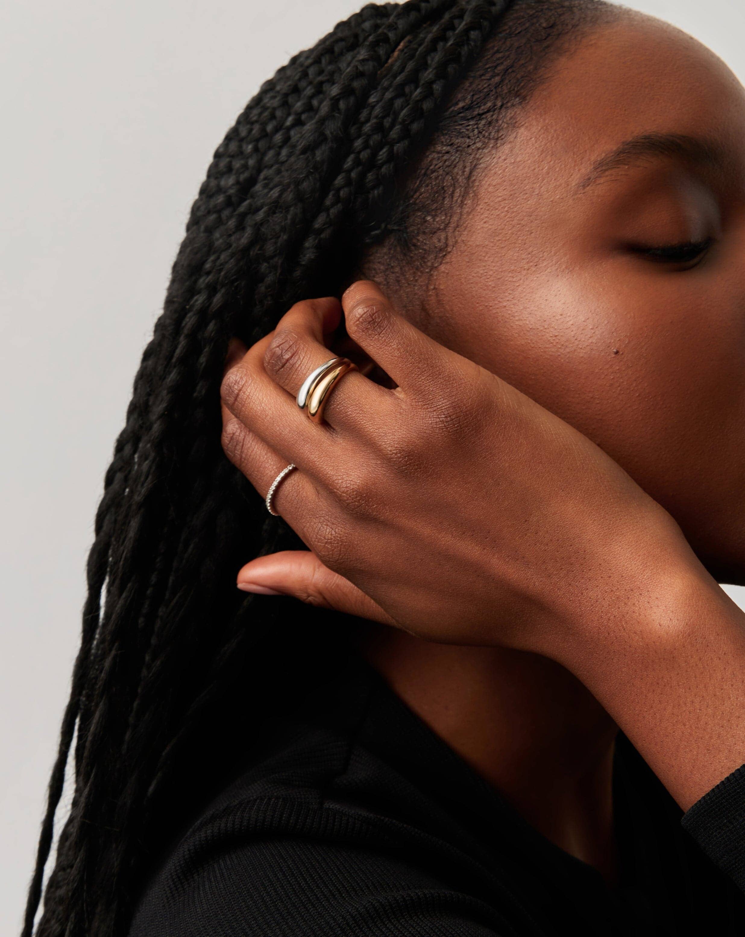 14K Solid Gold Classic Dome Ring for Women - Elegant Stackable Band for Everyday Wear, Gift Giving & Special Occasions