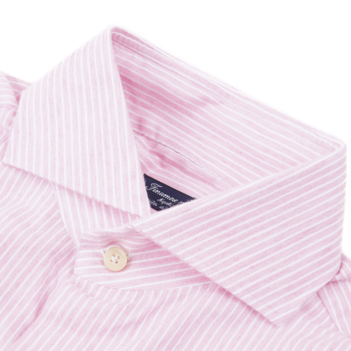 Finamore Riva Premium Cotton & Cashmere Blend Shirt for Men - Soft Comfortable Button Down Dress Shirt for Business, Office & Casual Wear