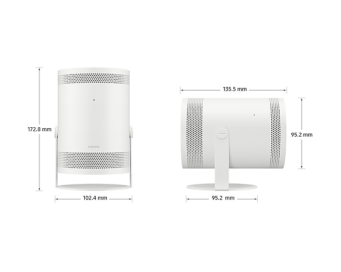 Samsung The Freestyle Portable Smart Projector - 1080P Full HD, Auto Keystone, 360° Sound, WiFi & Bluetooth - Perfect for Home Theater, Outdoor Movies, Gaming, and Presentations