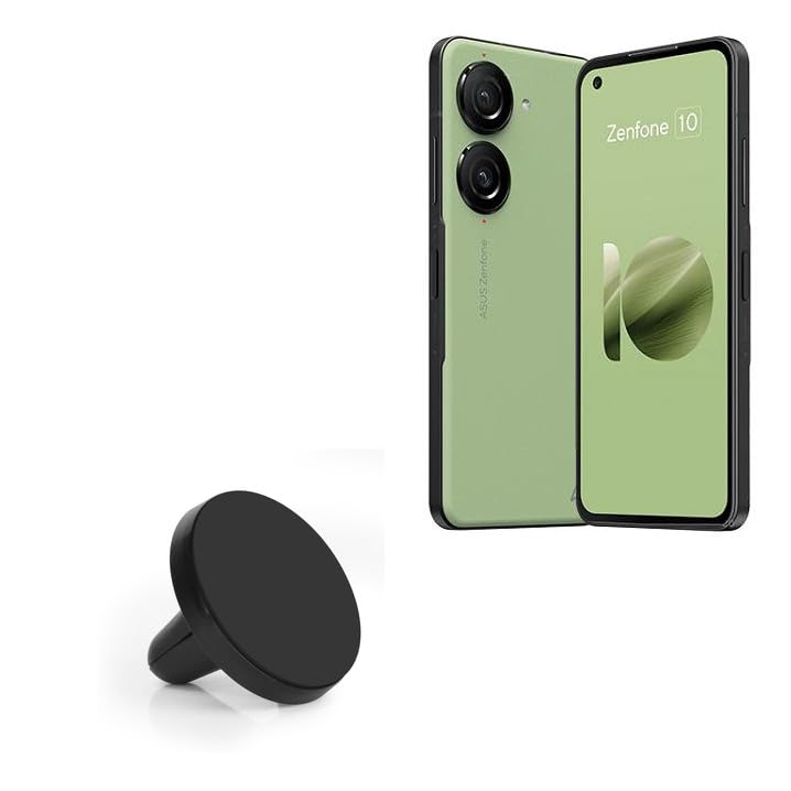 BoxWave Magnetic Car Mount Holder for ASUS Zenfone 10 - Strong Vent Clip, Universal Phone Car Mount Compatible with Most Smartphones - Perfect for GPS Navigation, Hands-Free Calling & Road Trips
