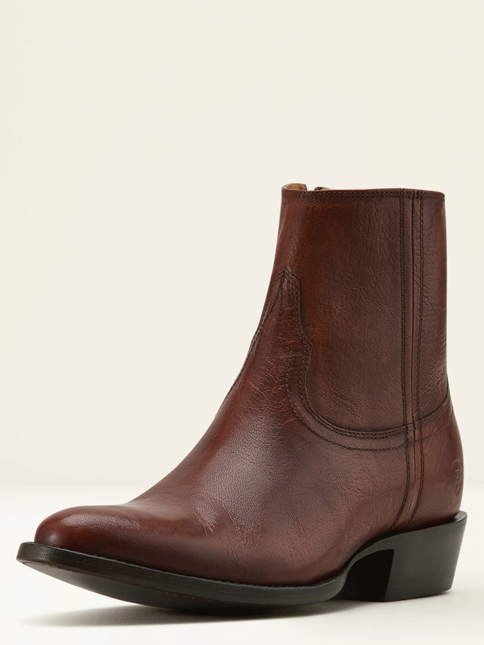 Ariat Men's Barrett Western Boots in Inkwell Brown - Durable Cowboy Boots for Riding, Work & Casual Wear