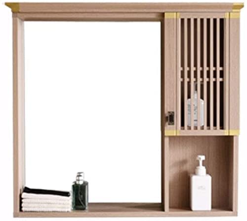 Wall Mounted Bathroom Mirror Cabinet with Storage - Modern Vanity Mirror for Bathroom & Bedroom Organizer - Perfect for Makeup, Skincare, and Dressing Room Storage