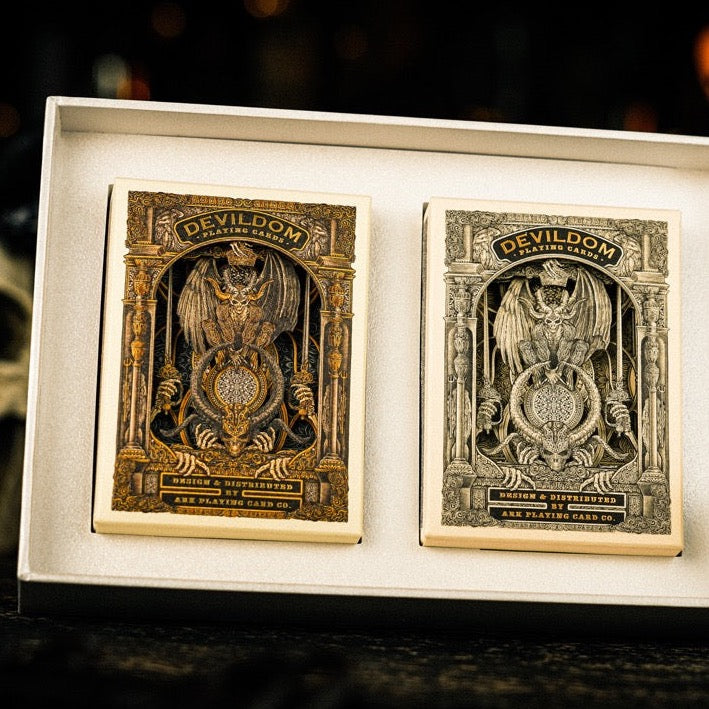 Devildom Playing Cards - Premium Quality Poker Cards for Magic Tricks, Cardistry & Game Nights | Perfect for Casino, Poker, Blackjack & Collectors