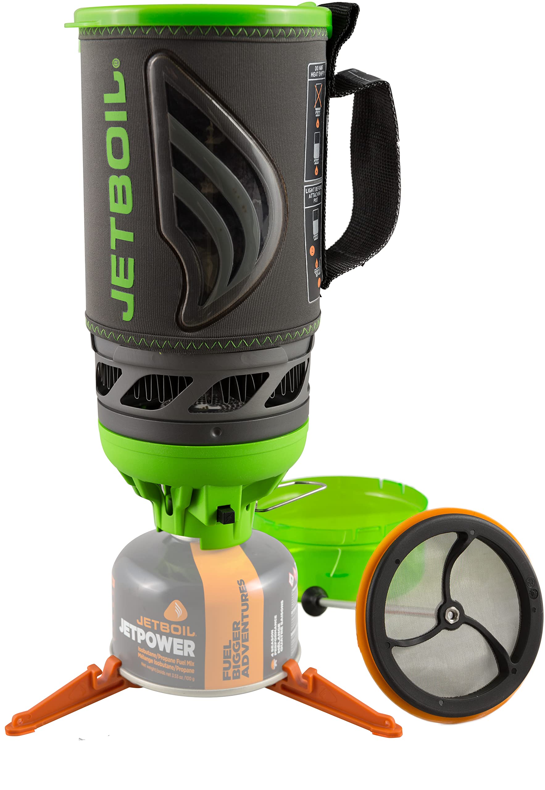 Jetboil Flash Java Kit - Ultralight Camping Stove with Coffee Press, Perfect for Backpacking, Hiking & Outdoor Adventures - Compact Cooking System for Boiling Water & Making Coffee on the Go
