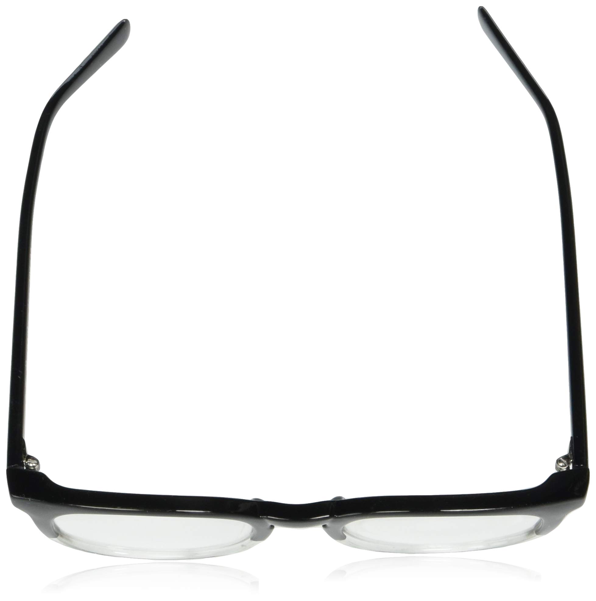 A.J. Morgan Noir Square Reading Glasses - Stylish & Lightweight for Reading, Computer Use & Fashion Accessories