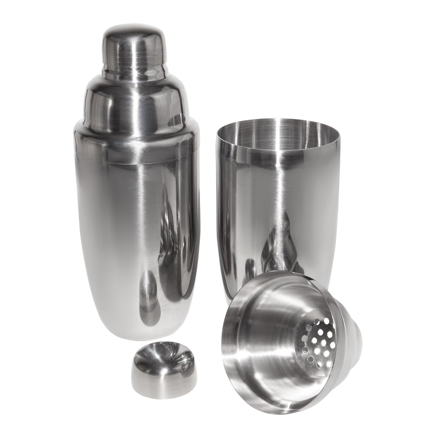 ALDKitchen Professional Stainless Steel Cocktail Shaker Set - 750ml Bar Mixing Cups (2-Piece) - Perfect for Home Bars, Cocktail Parties & Bartender Use