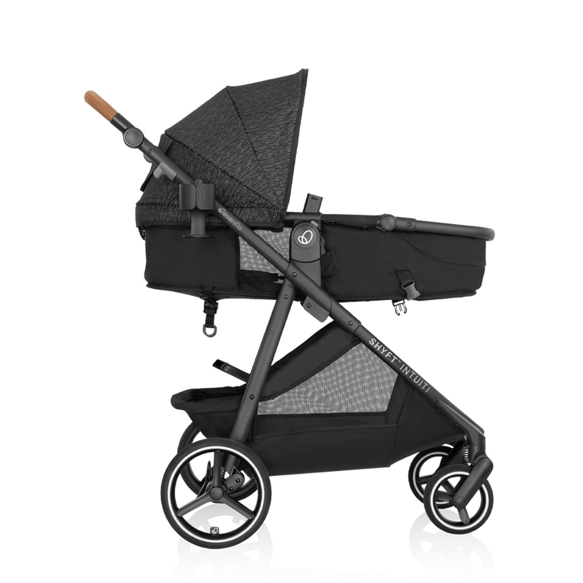Evenflo Shyft Intuiti Travel System - Lightweight Stroller & Infant Car Seat Combo for Newborns | Perfect for Air Travel, Shopping & Daily Outings