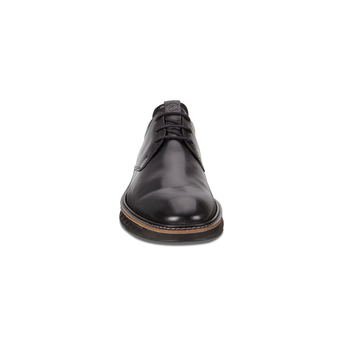ECCO Men's ST.1 Hybrid Black Santiago Leather Casual Sneakers - Comfortable Walking Shoes for Work, Travel & Everyday Wear