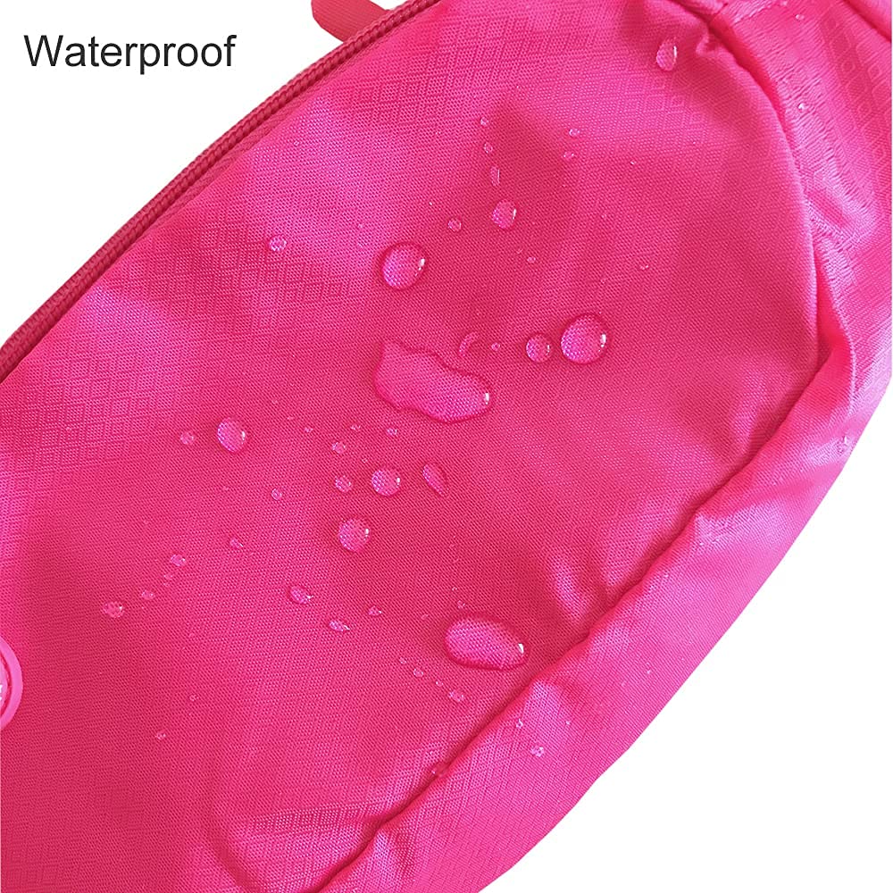 Waterproof Fanny Pack for Women & Men - Running, Hiking, Travel (Pink)