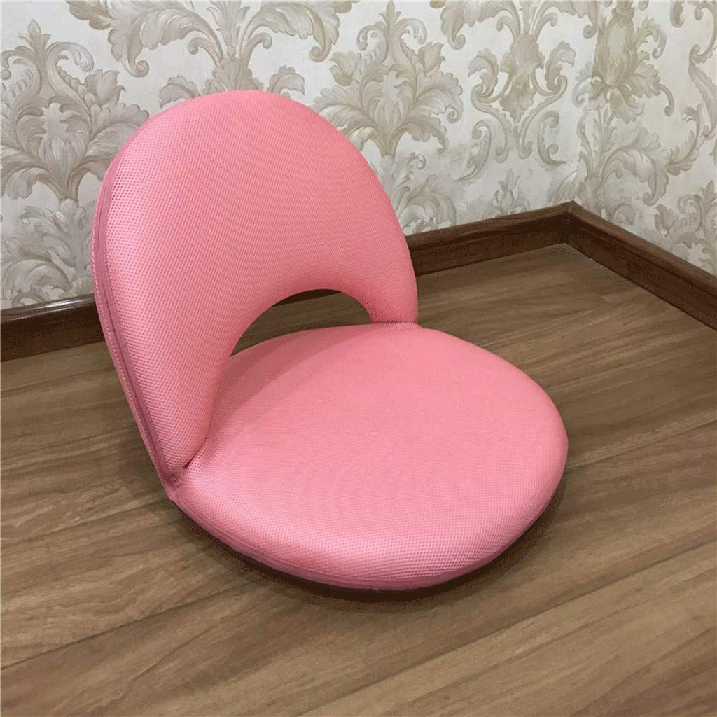 WSZJJ Folding Lazy Sofa Floor Chair - Adjustable Lounger Bed with Armrests & Pillow for Living Room, Bedroom, Dorm - Multi-Position Recliner (Color A)