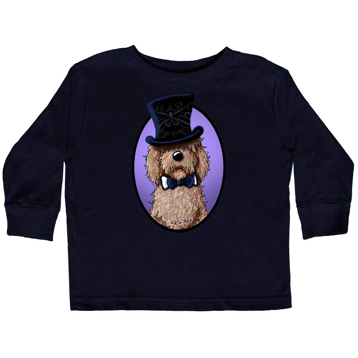 Inktastic Fancy Chocolate Toddler Long Sleeve T-Shirt - Cute Graphic Tee for Boys & Girls - Soft Cotton Kids Shirt for Playdates, Preschool & Family Outings