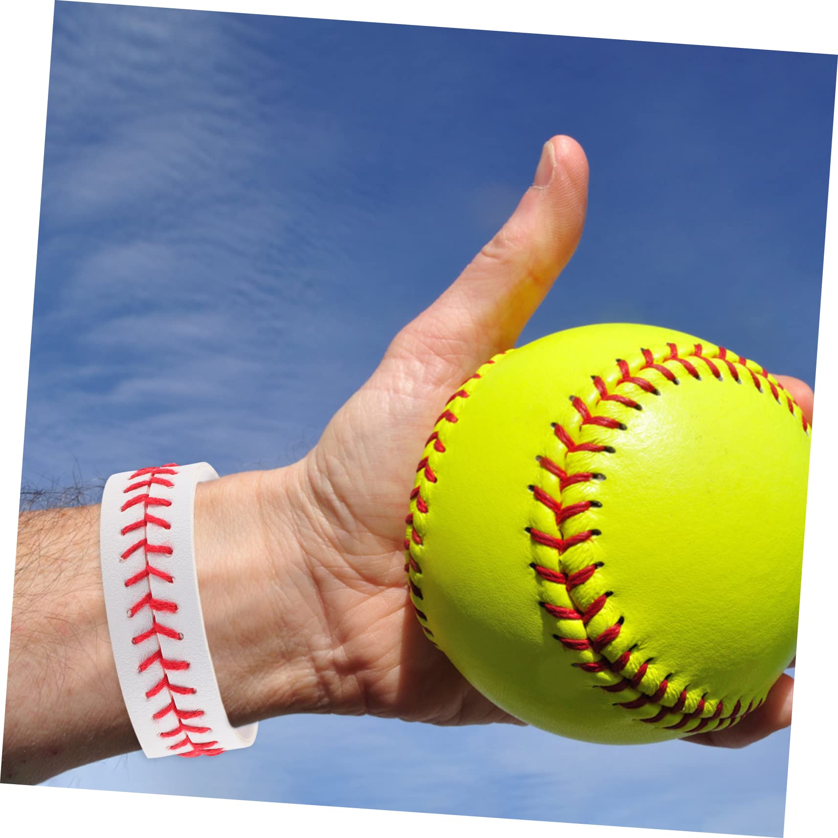 4 Pcs Baseball Bracelet for Women - Trendy European & American Style Sports Jewelry - Perfect for Games, Gifts and Everyday Wear