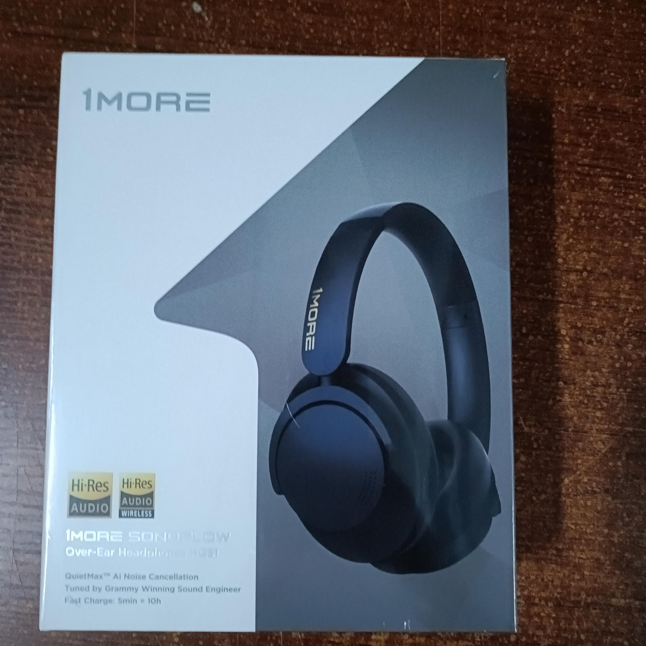 1MORE SonoFlow-Pro Wireless Noise Cancelling Headphones - Over Ear Bluetooth 5.4 Headset with LDAC Hi-Res Audio, 100H Battery Life, QuietMax ANC, Comfortable Fit for Travel, Work & Gaming - Clear Calls & Premium Sound Quality