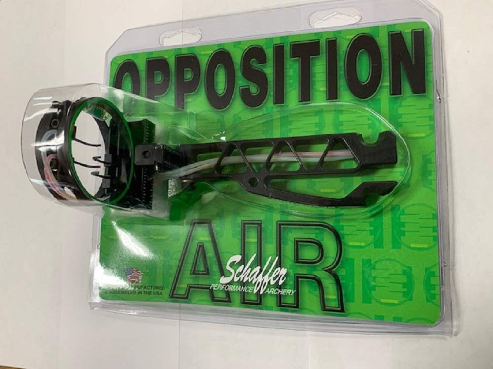 Opposition Air Left Hand 4 Pin Bow Sight for Archery - Black | Precision Hunting Sight for Compound Bows | Ideal for Target Practice & Outdoor Hunting