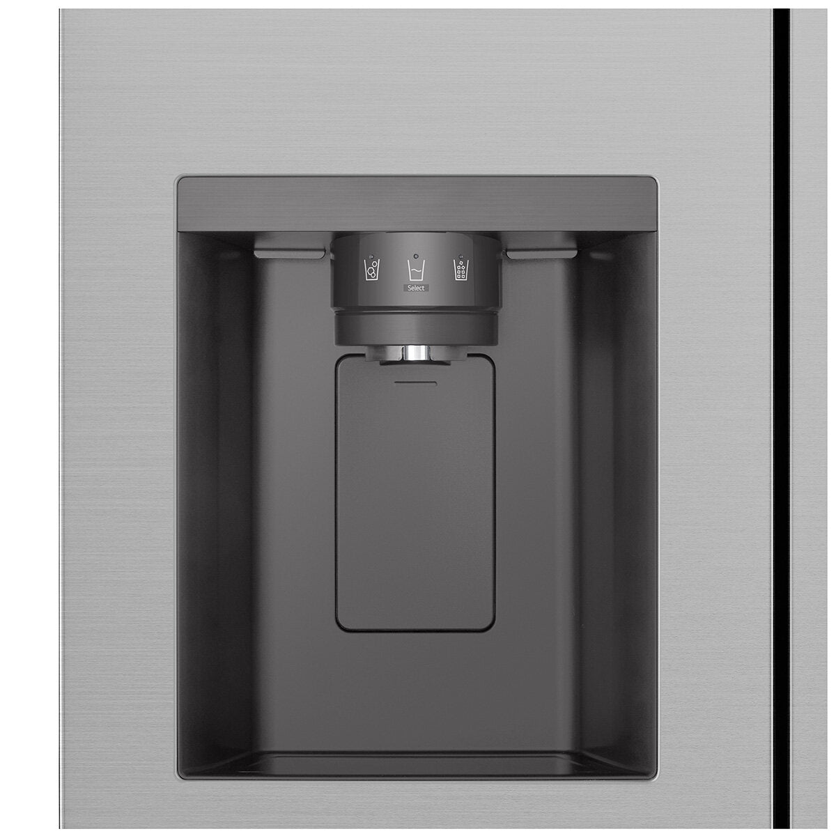 LG 641L Side by Side Refrigerator with Non-Plumbed Ice & Water Dispenser - Stainless Steel (Model GS-N599PL) - Perfect for Large Families & Open-Concept Kitchens