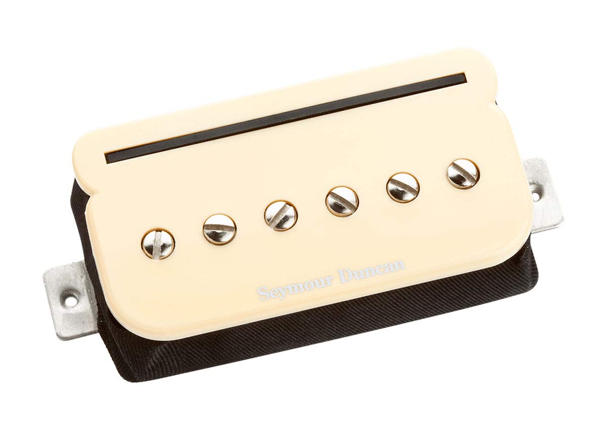 Seymour Duncan SHPR-2b P-Rails Hot Bridge Humbucker Pickup - Cream Color for Electric Guitar - Perfect for Rock, Blues & Heavy Metal Music Performances