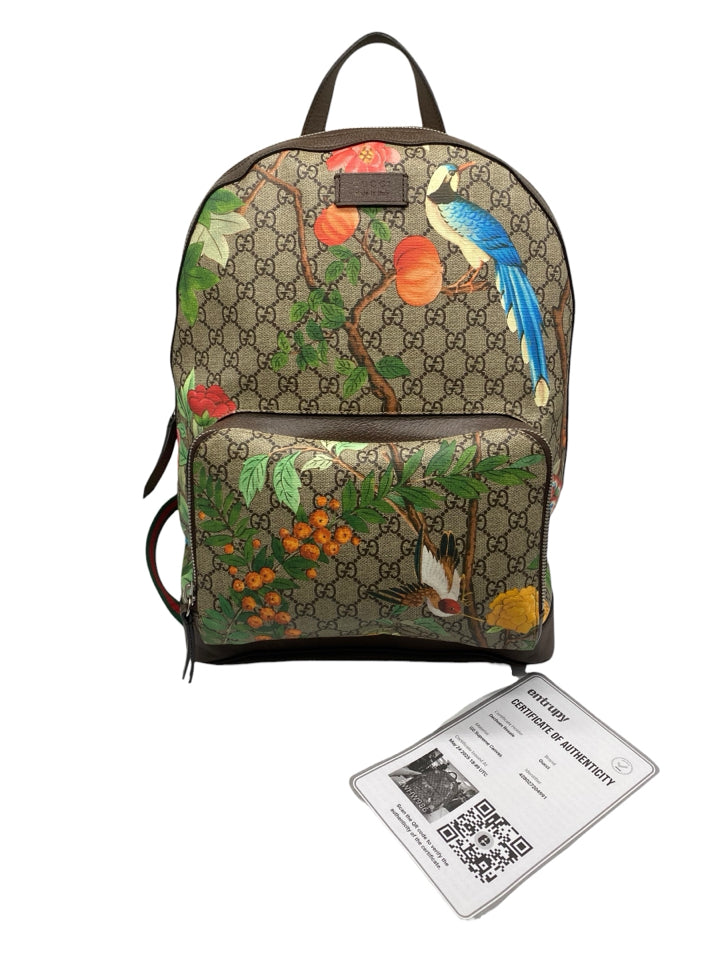 Gucci Tian GG Supreme Backpack for Women & Men - Luxury Designer Backpack for Travel, Work & School - Stylish Durable Shoulder Bag with GG Monogram Pattern