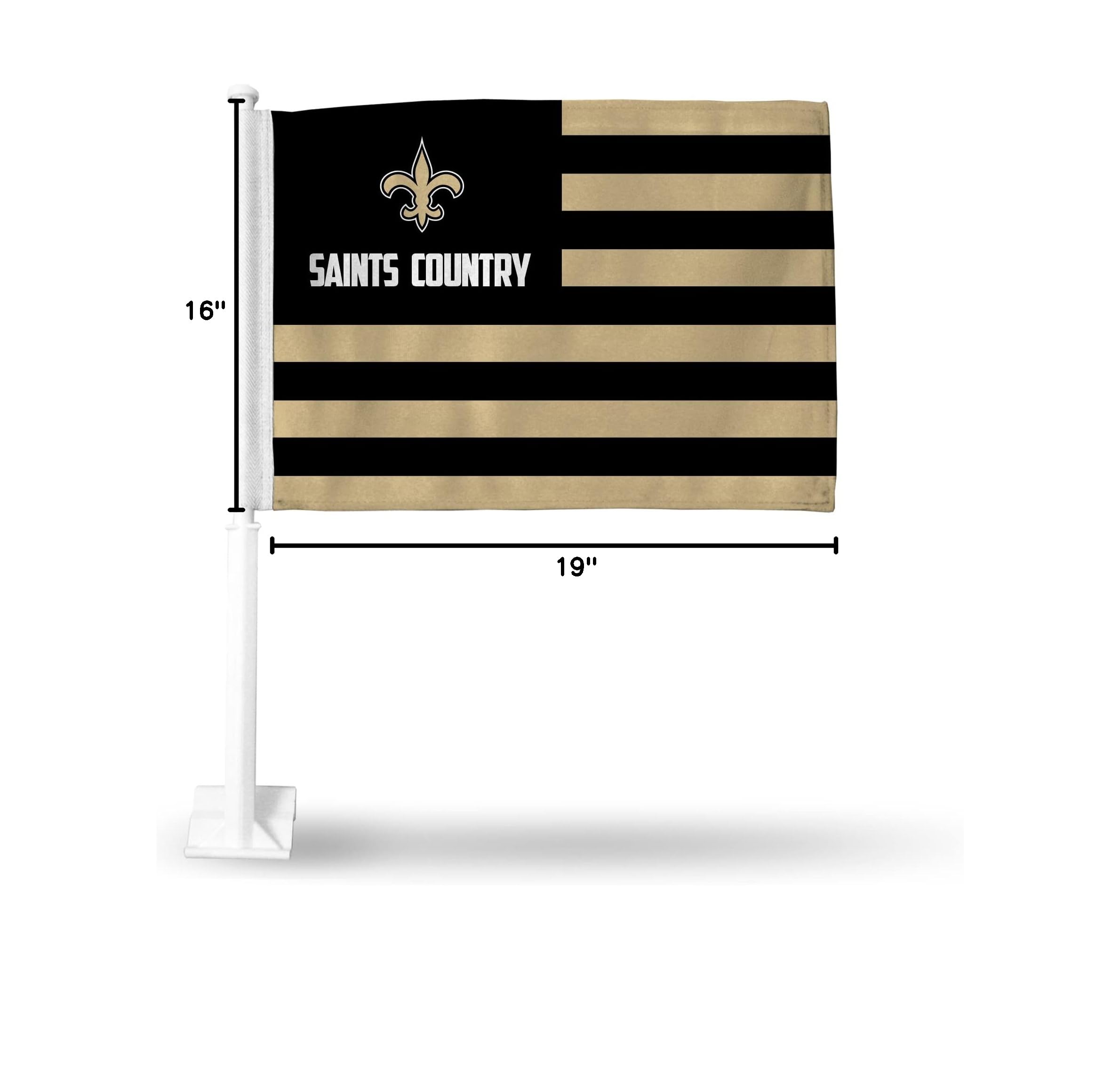 NFL Car Flag - Double Sided Team Logo Car Accessory for Game Day & Tailgating - Officially Licensed NFL Team Spirit Gear for Trucks & Vehicles