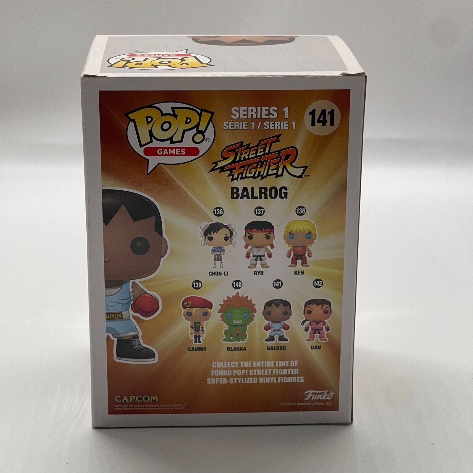 Balrog Street Fighter #141 Funko Pop Vinyl Figure - Collectible Action Toy for Gamers & Anime Fans - Perfect for Display, Gifts, and Gaming Room Decor