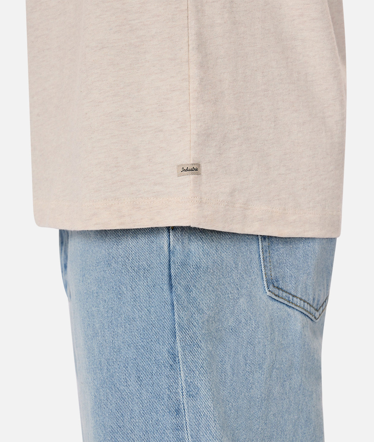 The Del Sur Tee - Soft Barley Marle Cotton T-Shirt for Men | Comfortable Casual Wear for Everyday & Outdoor Activities