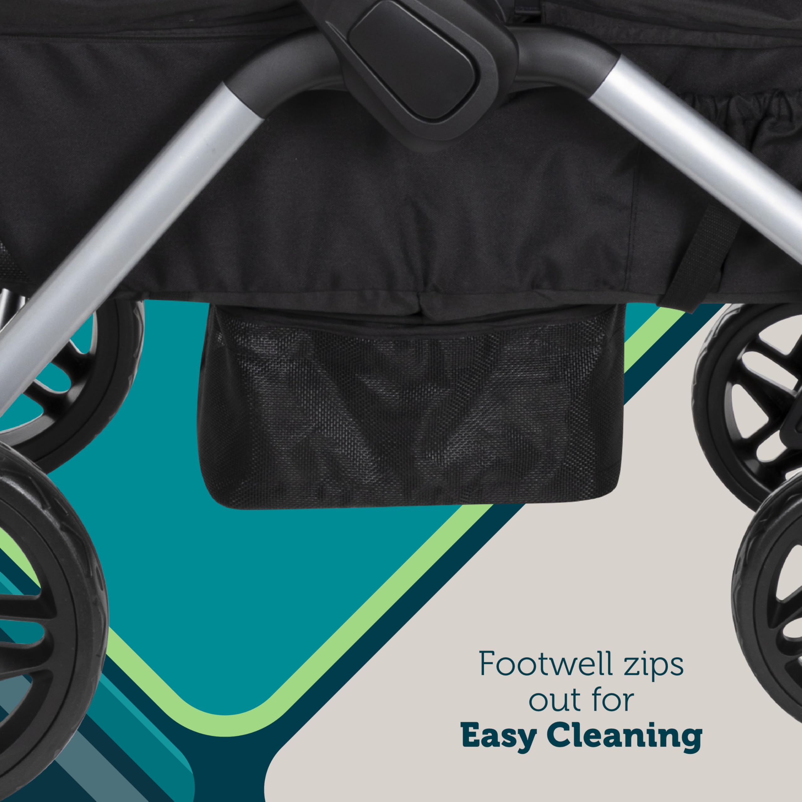 Safety 1st Summit Wagon Stroller for 2 Kids - Double Baby Stroller Wagon with Removable Child Tray, 2 Cup Holders & Wave Runner Wheels | Perfect for Park Outings, Beach Trips & Family Adventures