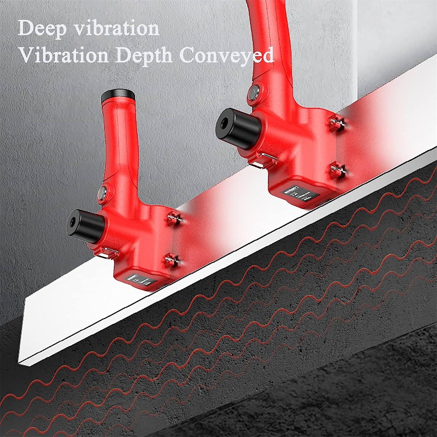 SCIAZA 12,000 RPM Power Concrete Screed Vibration Set with 6ft Stainless Steel Plate - Cement Leveling Motor & Tamper Evident Ruler for Professional Concrete Finishing - Perfect for Driveways, Patios & Floor Construction Projects