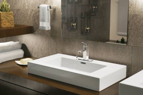 90 Degree Single Hole Bathroom Faucet Chrome S6700 Moen - Perfect for Modern Bathroom Vanities and Sinks, Easy Installation for Home Renovation