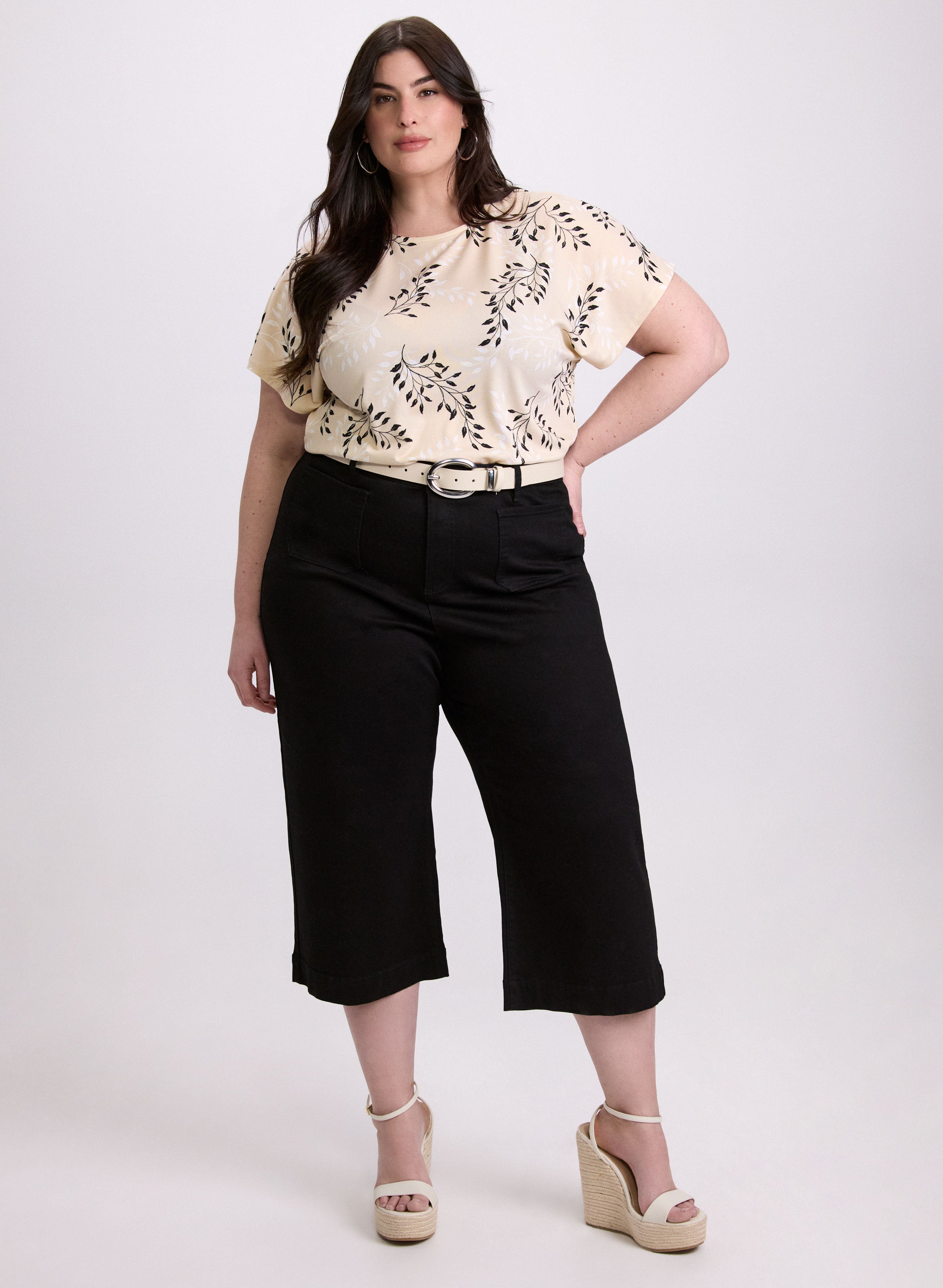 Floral Drop Shoulder Top for Women - Boho Chic Blouse with Loose Fit & Floral Print - Perfect for Summer Outfits, Beach Vacations & Casual Dates